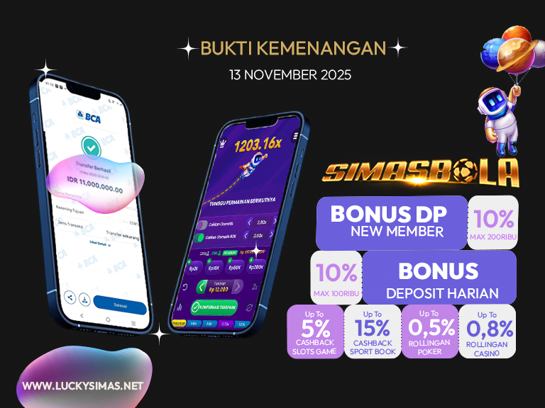 BUKTI KEMENANGAN MEMBER SIMASBOLA 13 NOVEMBER 2025