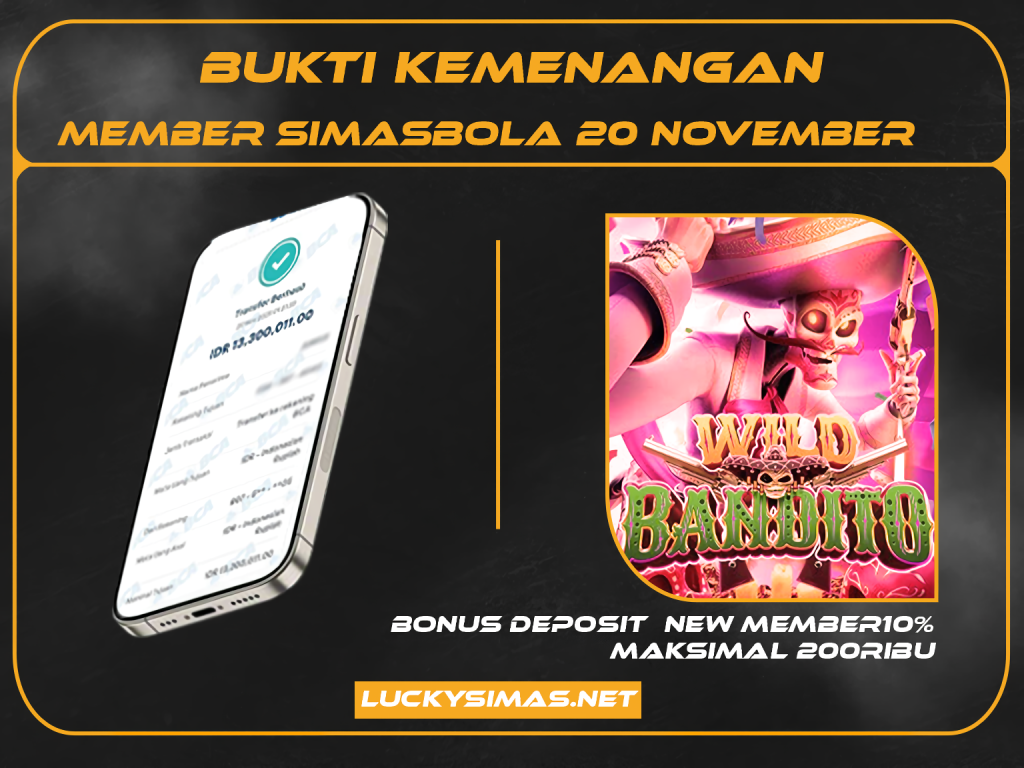 BUKTI KEMENANGAN MEMBER SIMASBOLA 20 NOVEMBER 2025