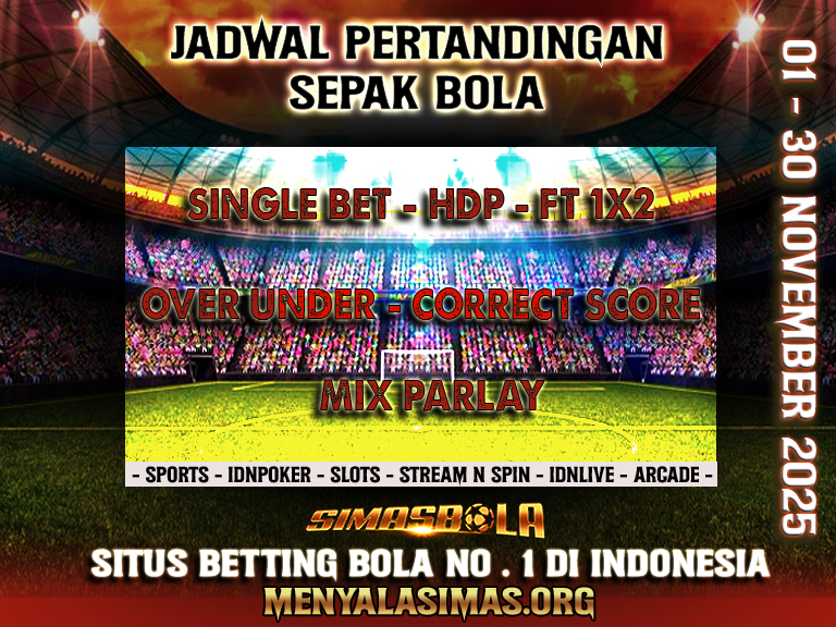 JADWAL SEPAK BOLA 04 NOVEMBER– 05 NOVEMBER 2025