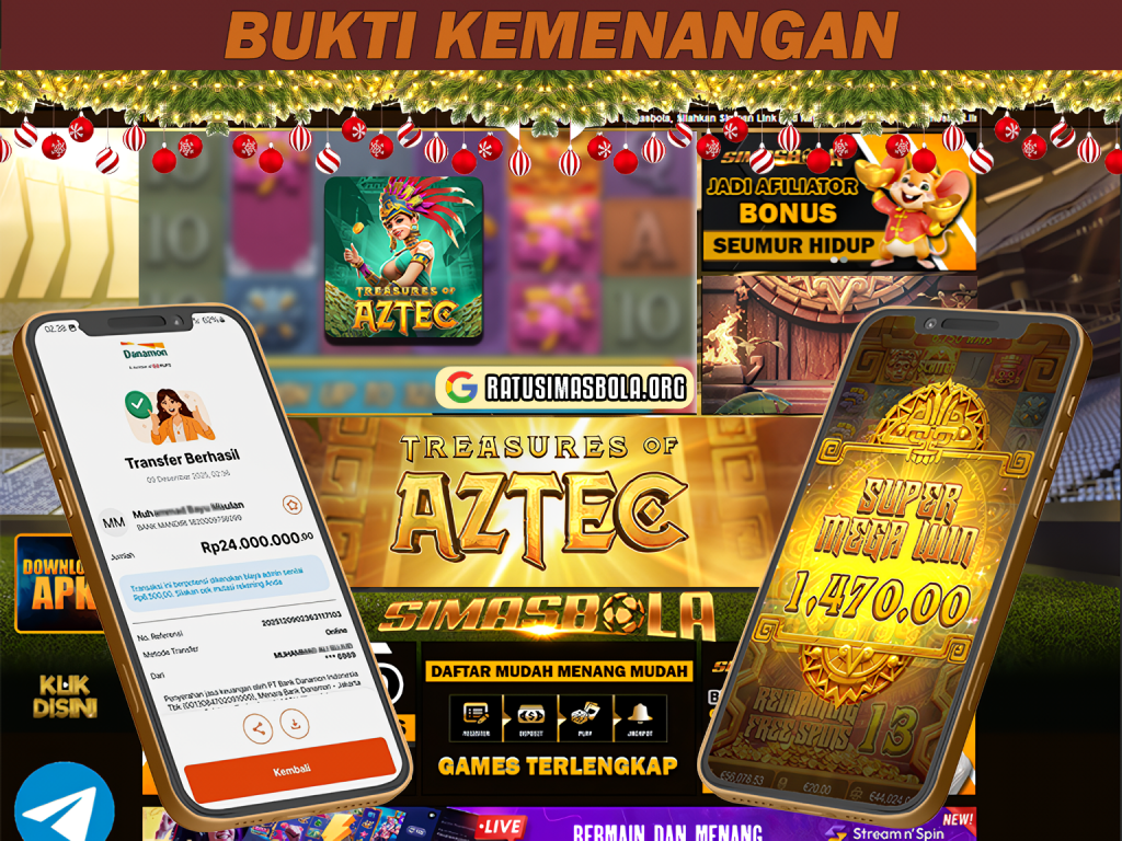 BUKTI KEMENANGAN MEMBER SIMASBOLA 09 DESEMBER 2025